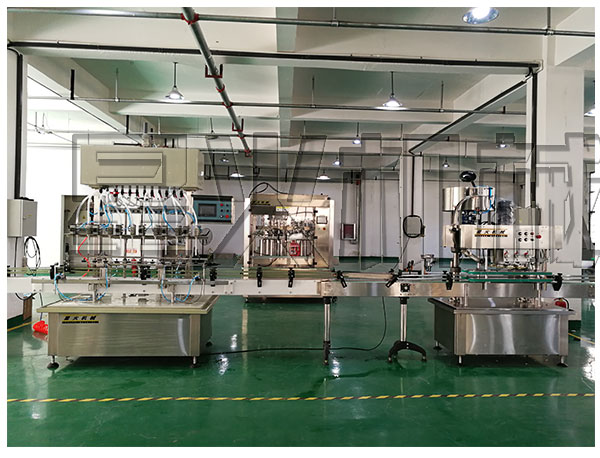 全自動醬油液體灌裝機械設備/自動化醬油灌裝生產線