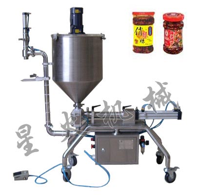 攪拌式濃醬電動(dòng)灌裝機(jī)