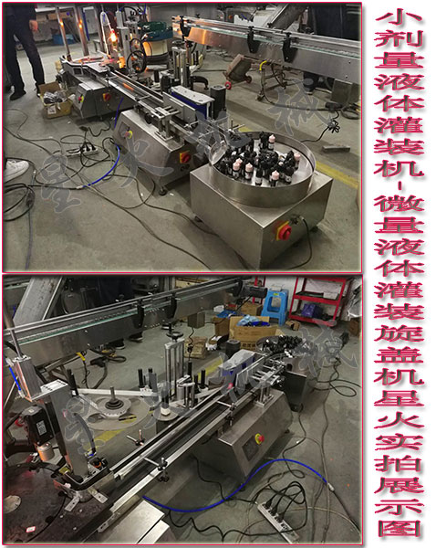 小劑量液體灌裝機,微量液體灌裝旋蓋機