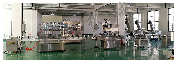 全自動液體灌裝生產線,自動化液體灌裝生產流水線設備